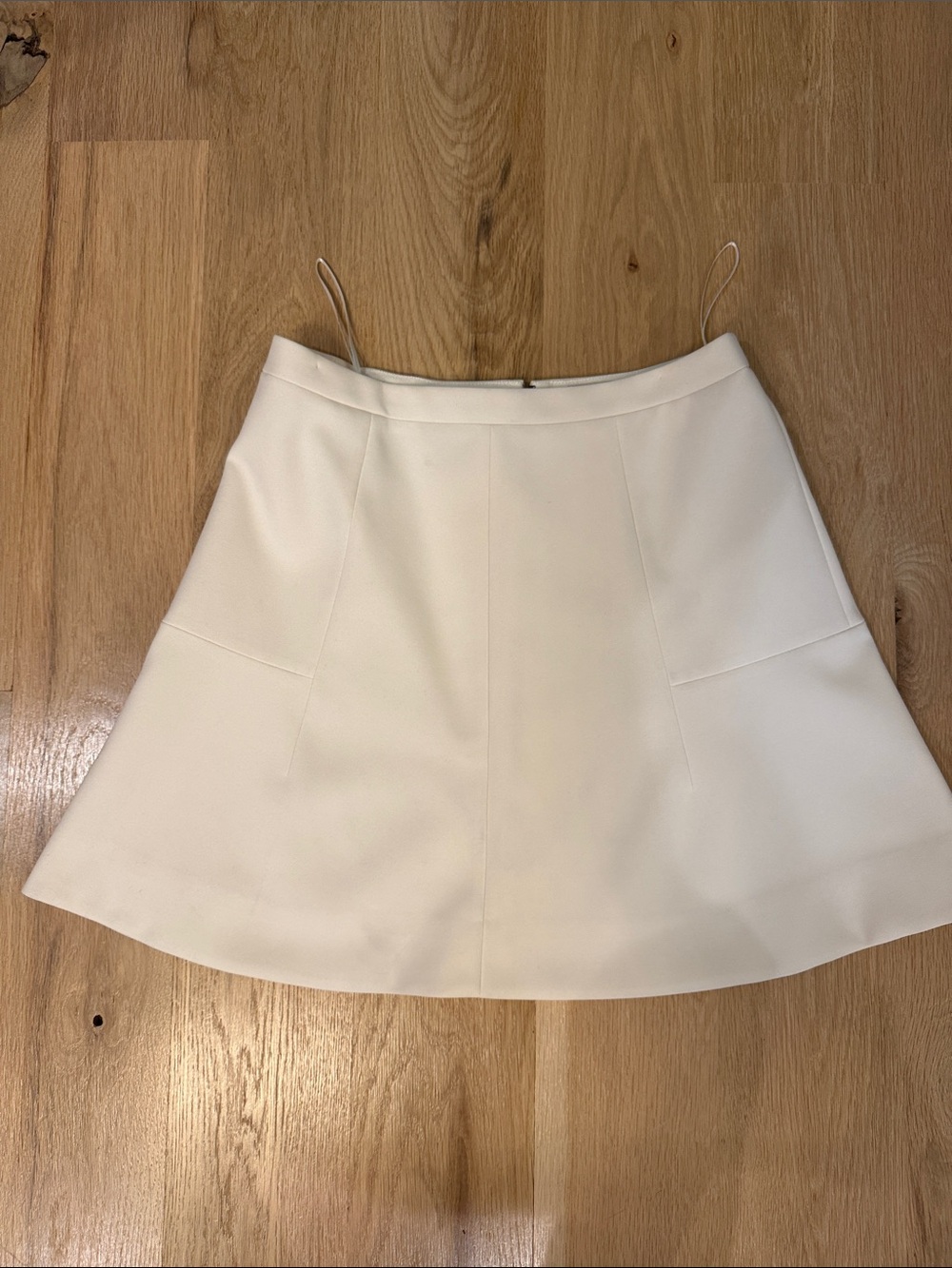 J. Crew Cream Circle Skirt